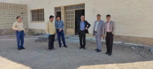 بازدید رئیس و معاونین آموزشی پژوهشی و فرهنگی دانشجویی از ساختمان های آموزشی ، کارگاه ها در آستانه بازگشایی دانشگاه 6