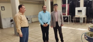 بازدید رئیس و معاونین آموزشی پژوهشی و فرهنگی دانشجویی از ساختمان های آموزشی ، کارگاه ها در آستانه بازگشایی دانشگاه 8