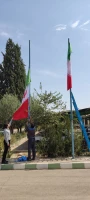آیین گرامیداشت روز پرچم در دانشکده شهید رجایی کاشان؛پرچم ایران، نماد هویت و سربلندی